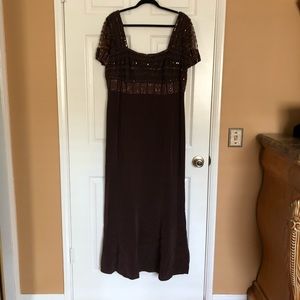 BEADED FLOOR LENGTH GOWN